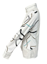 Arista Equestrian Long Sleeve Shirt - White / Size Large