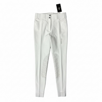 Ariat Pro Series Tri Factor Knee Patch Grip Breech - White / Size US 26 L   NEW