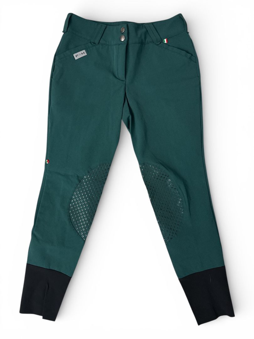 For Horses Minnie Breech Knee Grip Green / Size IT 42