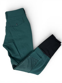 For Horses Minnie Breech Knee Grip Green / Size IT 42