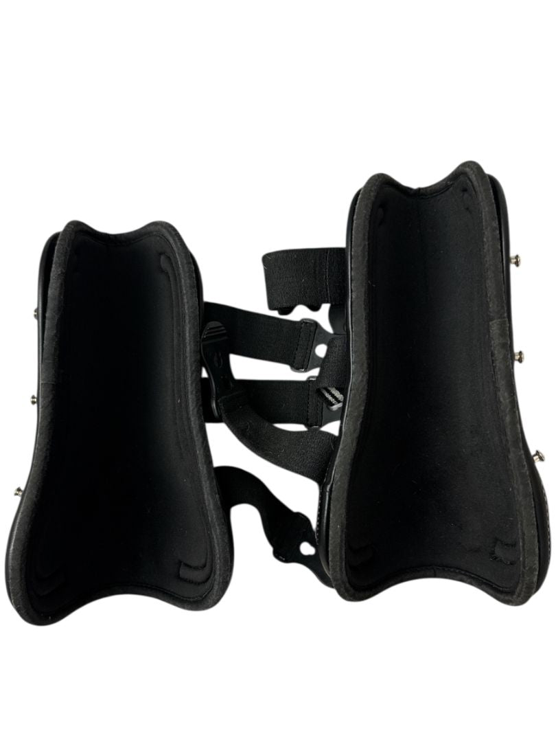 EquiFit D-Teq Front Boots - Black Ostrich / Size XL