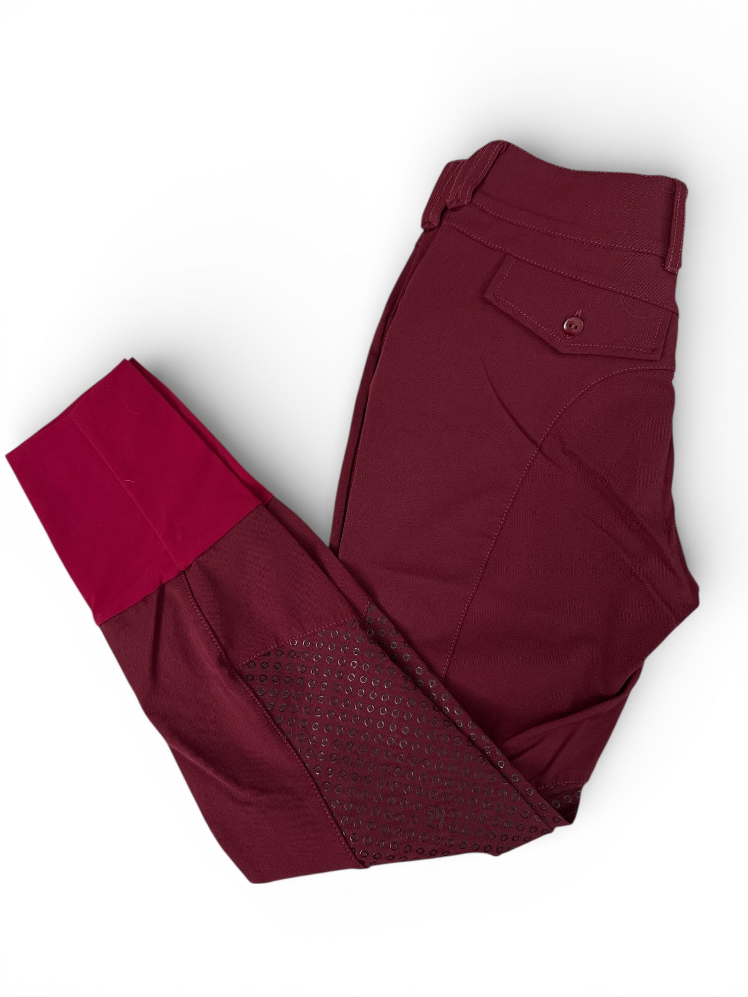 For Horses Minnie Breech Knee Grip Burgundy / Size IT 42