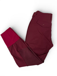 For Horses Minnie Breech Knee Grip Burgundy / Size IT 42