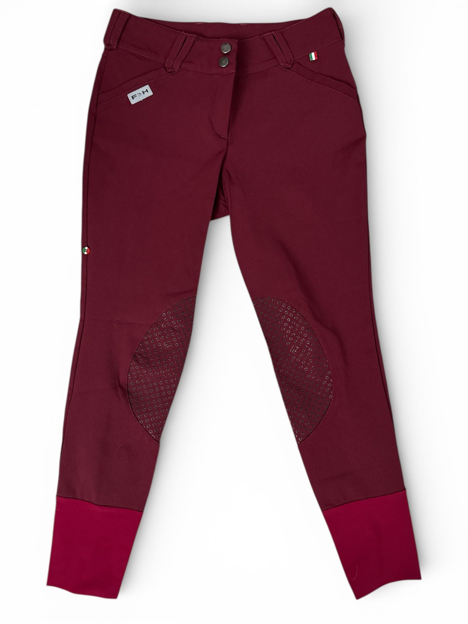 For Horses Minnie Breech Knee Grip Burgundy / Size IT 42