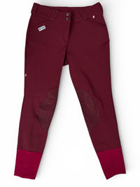 For Horses Minnie Breech Knee Grip Burgundy / Size IT 42