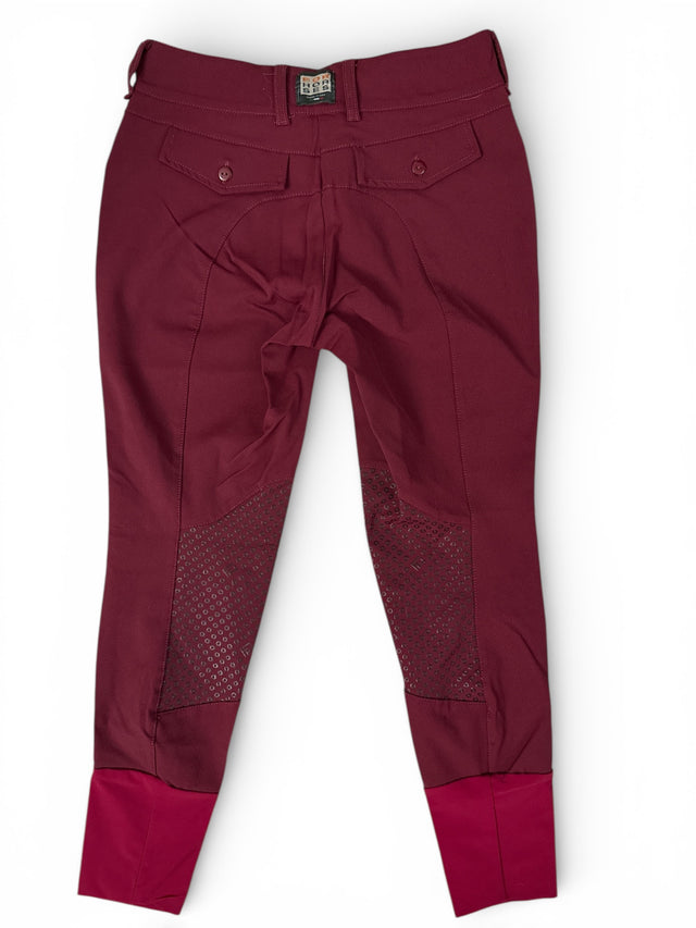 For Horses Minnie Breech Knee Grip Burgundy / Size IT 42