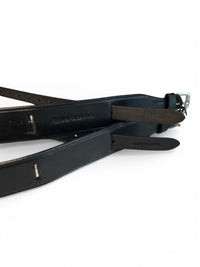 HK Americana Leather Garter Straps - Black / Size Large NEW