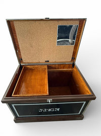 McGuinn Farms Large Vinyl Custom Tack Trunk - Black