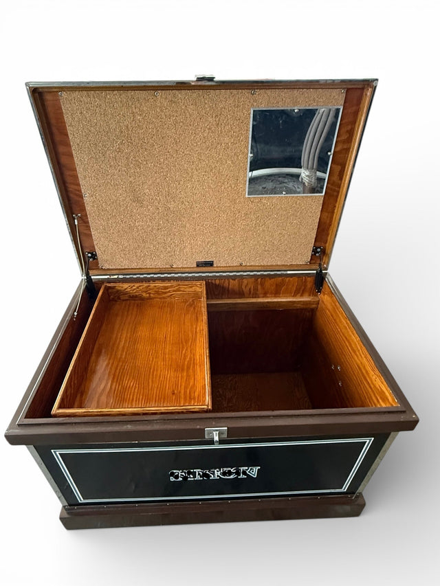 McGuinn Farms Large Vinyl Custom Tack Trunk - Black