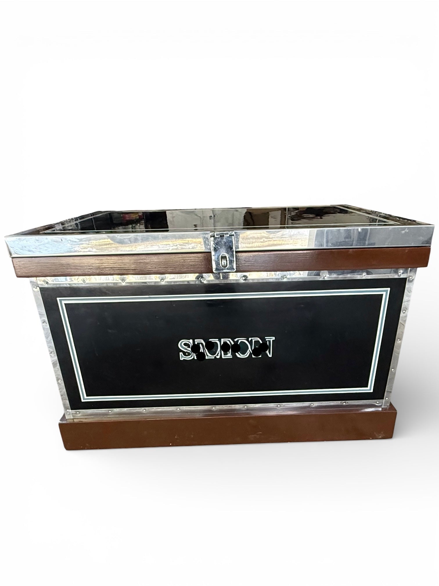 McGuinn Farms Large Vinyl Custom Tack Trunk - Black