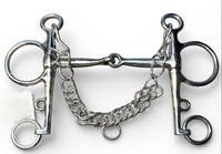 Partrade Metalab Solid Jointed Pelham Stainless Steel Bit 5 1/4"