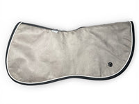 Ogilvy Jumper Memory Foam Half Pad - COVER ONLY - Custom Grey (Greige) with Black and White Piping Jumper Pad / Regular - NEW