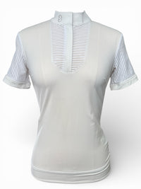 Samshield Apolline Short Sleeve Women's Competition Polo Shirt White, Size XS