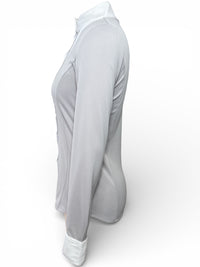 Alessandro Albanese Long Sleeve Competition Shirt - Light Grey / Size Small