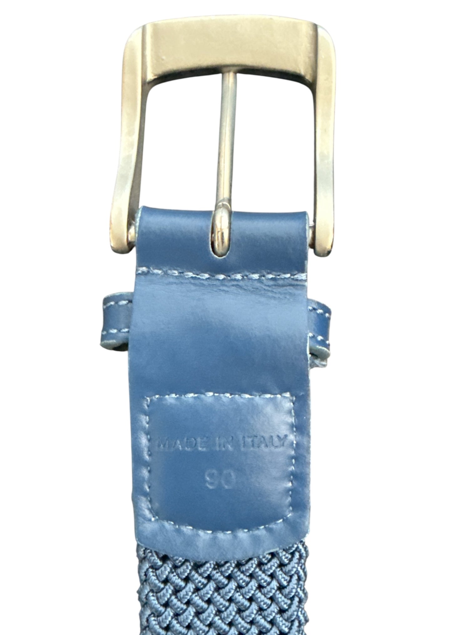 Animo Hartic Nylon Braided Woven Belt - Blue / Size 90