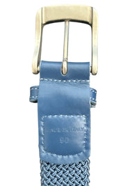 Animo Hartic Nylon Braided Woven Belt - Blue / Size 90