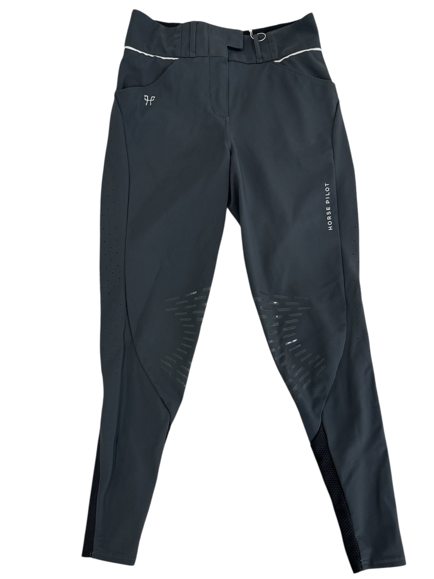 Horse Pilot X-Aerotech Lightweight Summer Breeches Grey, Size Medium