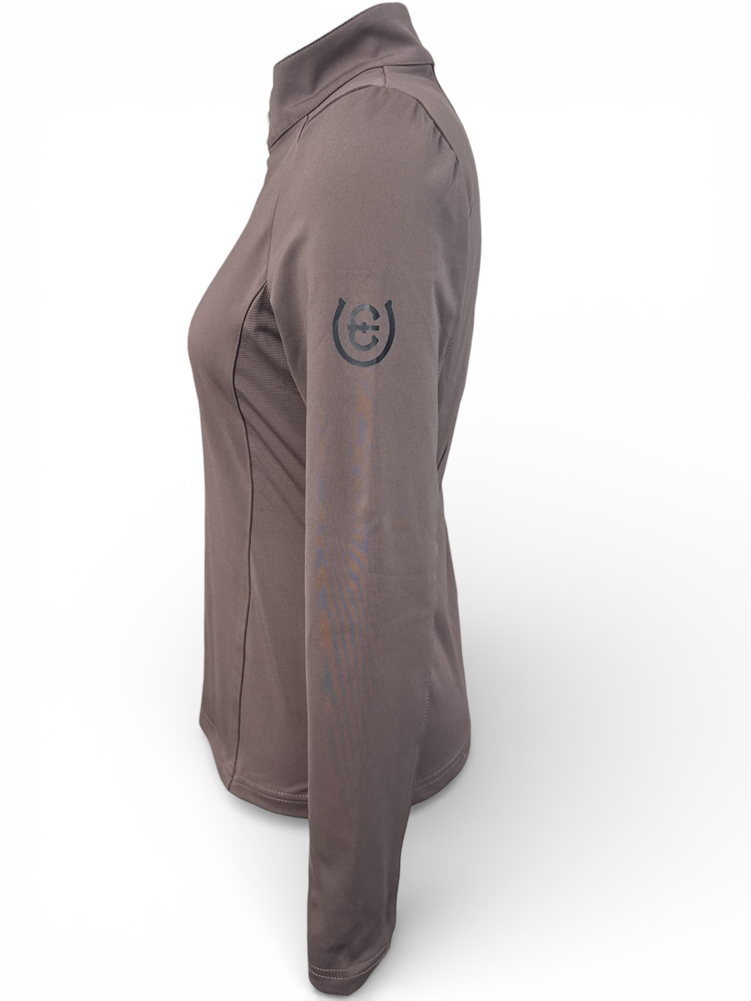 Equestrian Stockholm Long Sleeve Shirt - Mocha Brown /  Size Small