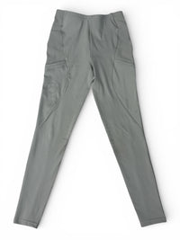 Aztec Diamond Core Riding Leggings Full Seat Grip - Light Silver Grey / Size Small