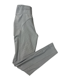 Aztec Diamond Core Riding Leggings Full Seat Grip - Light Silver Grey / Size Small