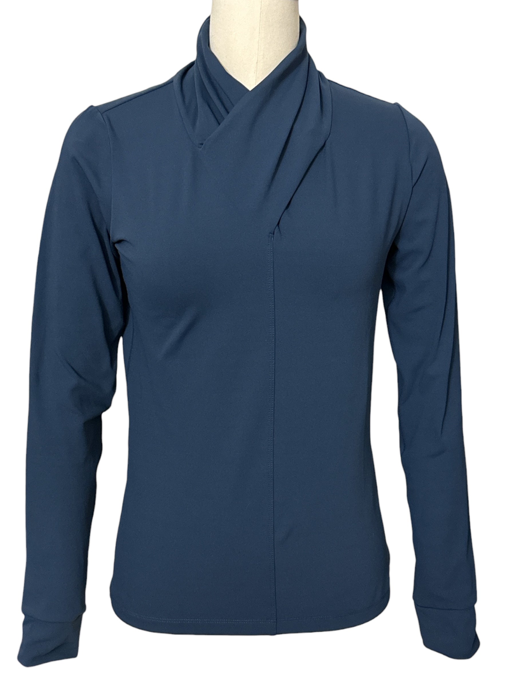 Horze Raquel Training Shirt High Neck - Blue /  Size US 6