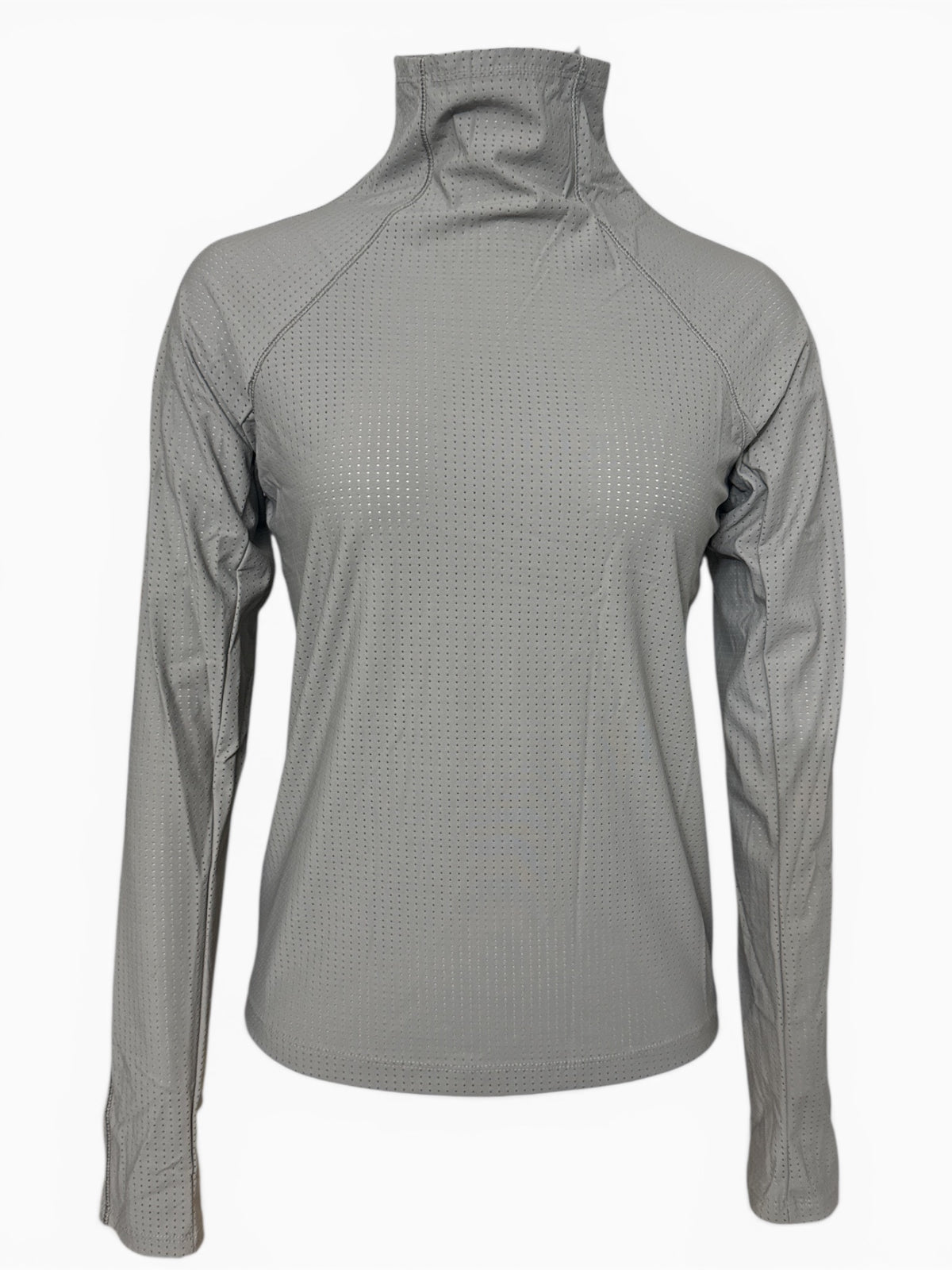 CALIA Women's Mesh Perforated Long Sleeve Top - Size XS / Dark Grey  NEW