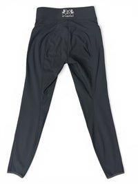 B Vertigo Women's Justine Thermo Silicone Full Seat Breeches - Dark Grey / Size US 24