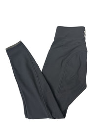 B Vertigo Women's Justine Thermo Silicone Full Seat Breeches - Dark Grey / Size US 24