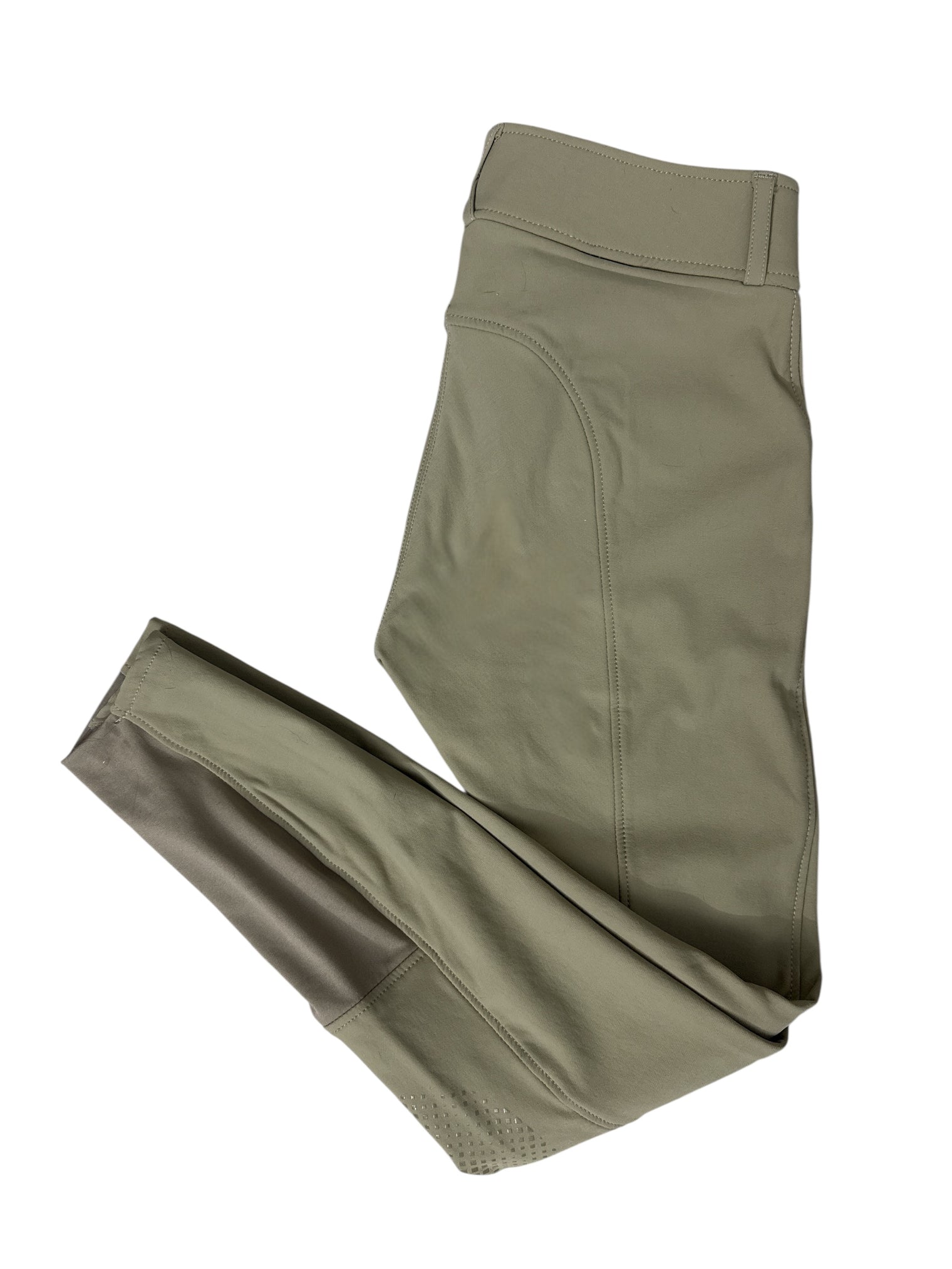 Horze Grand Prix Silicone Knee Patch Breeches - Tan / Size US 24