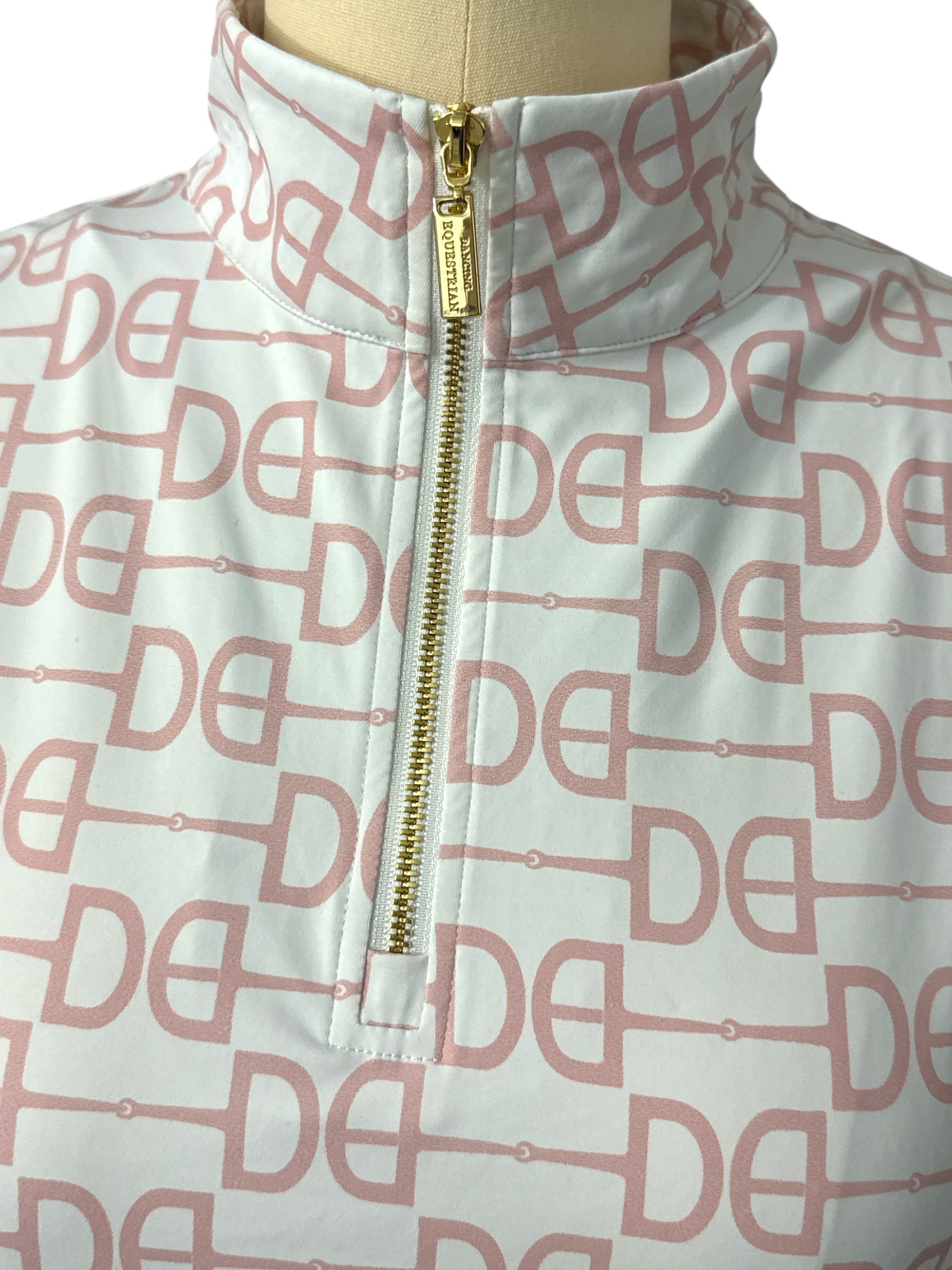 Dancing Equestrian Women's Signature Sunshirt - Pink Bit Print / Size Small