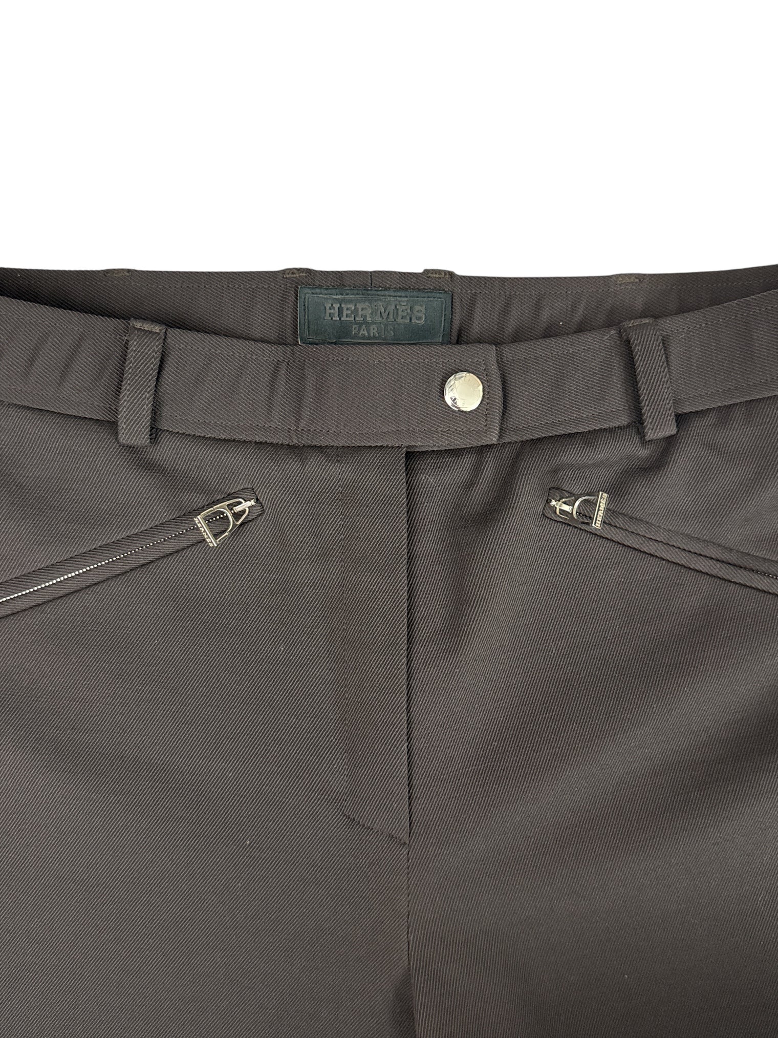 Hermes Jump  Breeches - Brown / Size Medium (US 28)