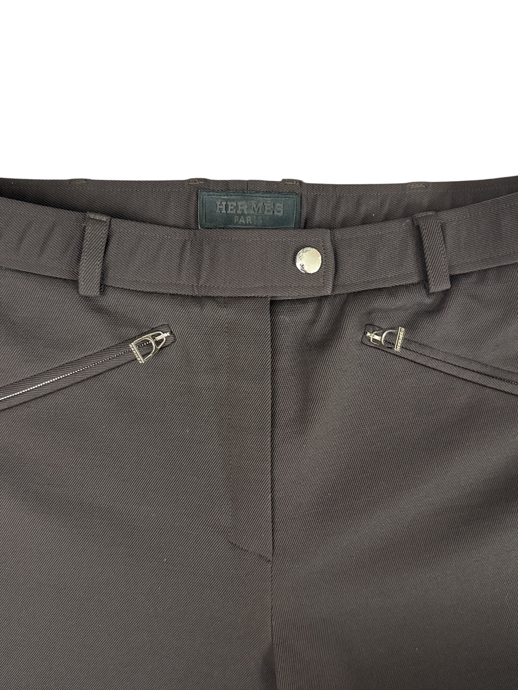 Hermes Jump  Breeches - Brown / Size Medium (US 28)