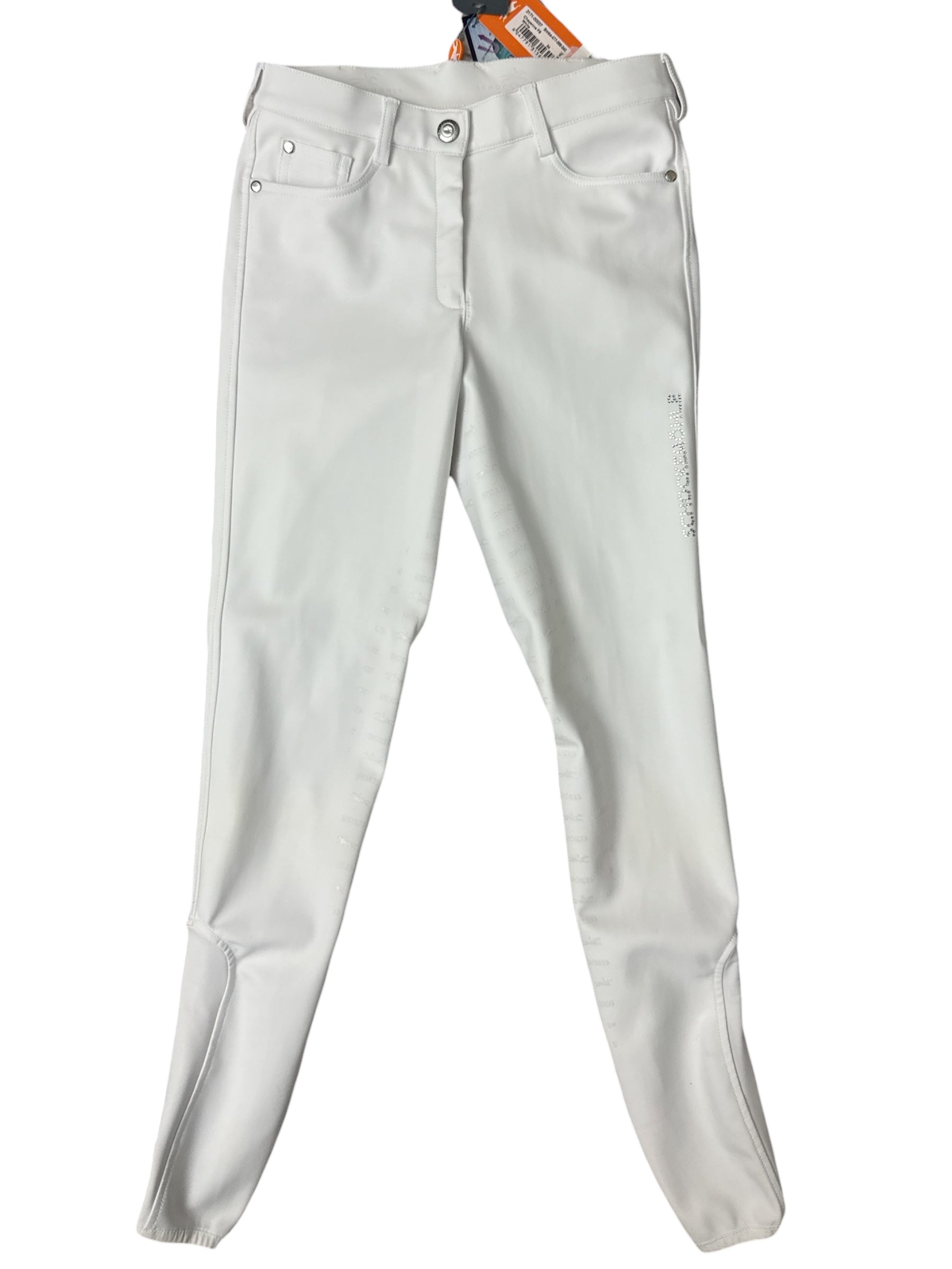 Schockemohle Chayenne Full Seat Breeches - White / Size EU 40 (US 28)   NEW
