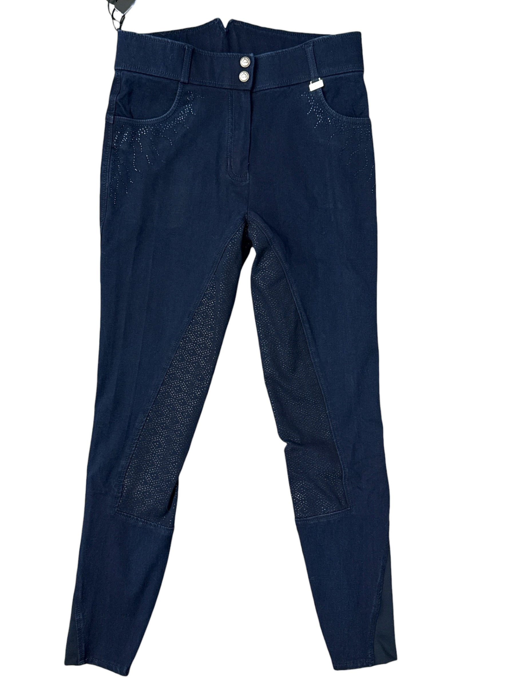 Montar Femka Crystal Full Seat Denim Breeches / Size EU 38 (US 26)  NEW