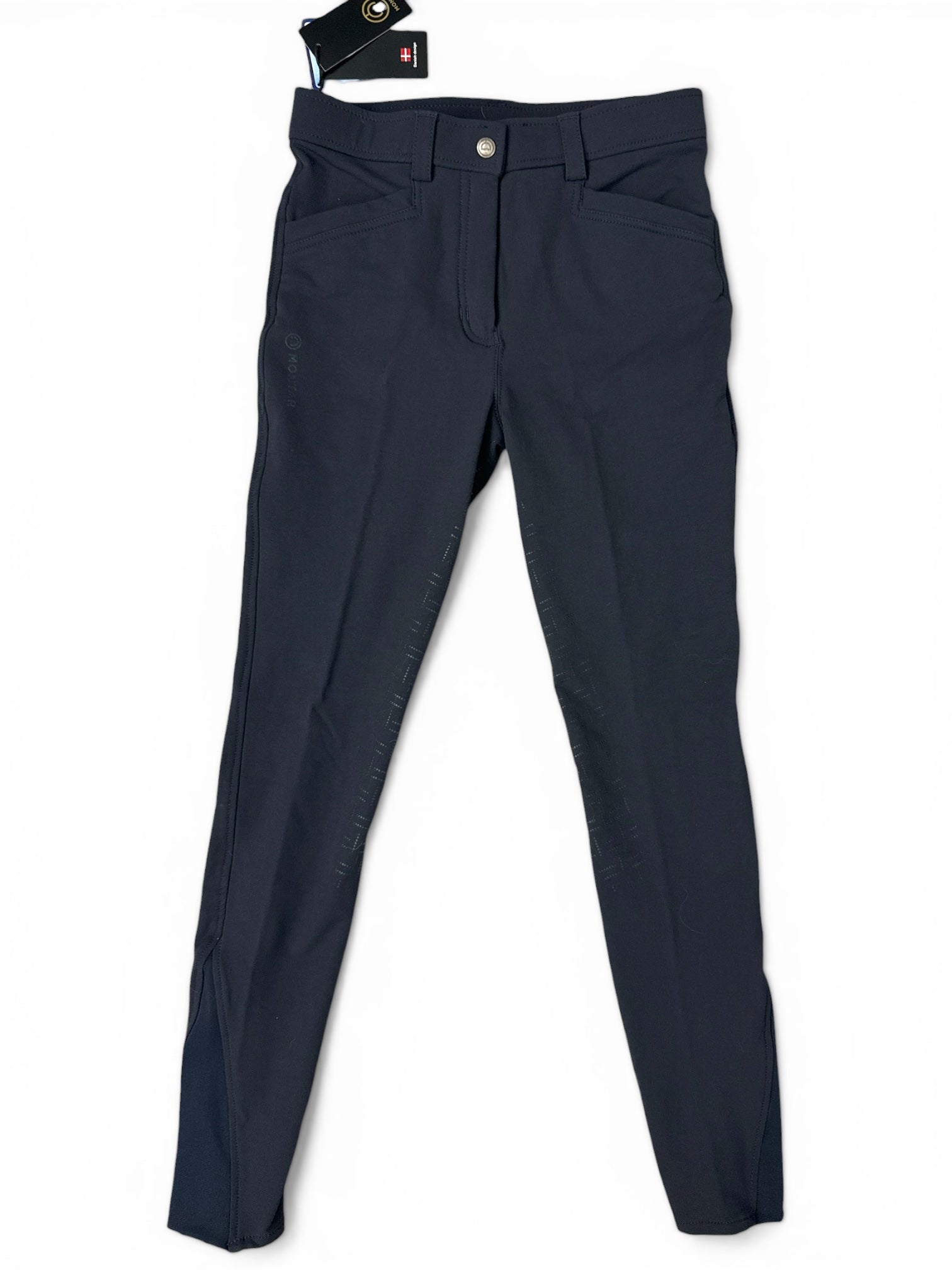 Montar Gaja Sequin Pocket Full Seat Breech - Navy / Size EU 36 (US 24) NEW