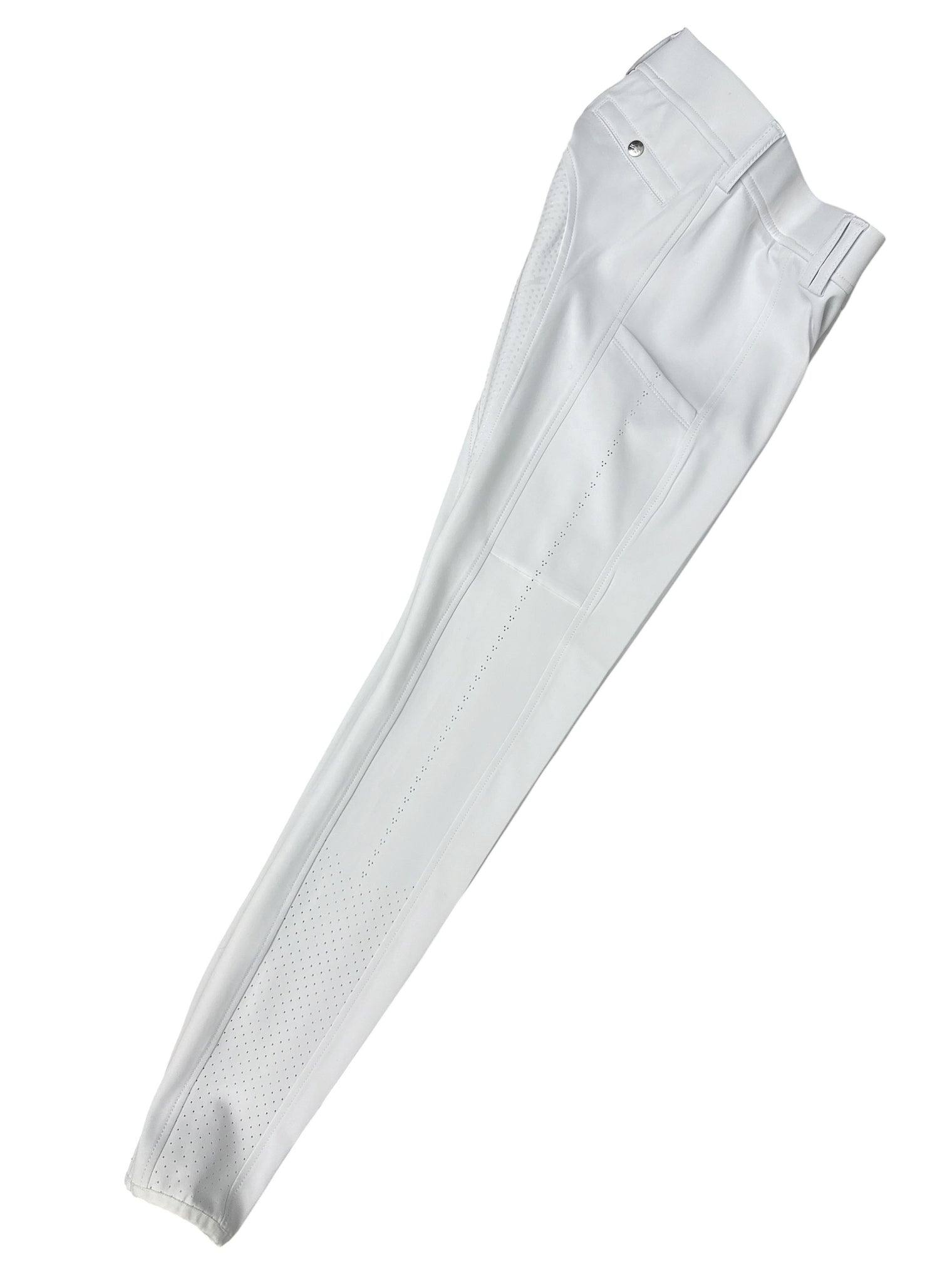 Schockemohle Air Sporty Riding Tights Full Seat - White / Size EU 36 (US 24)  NEW