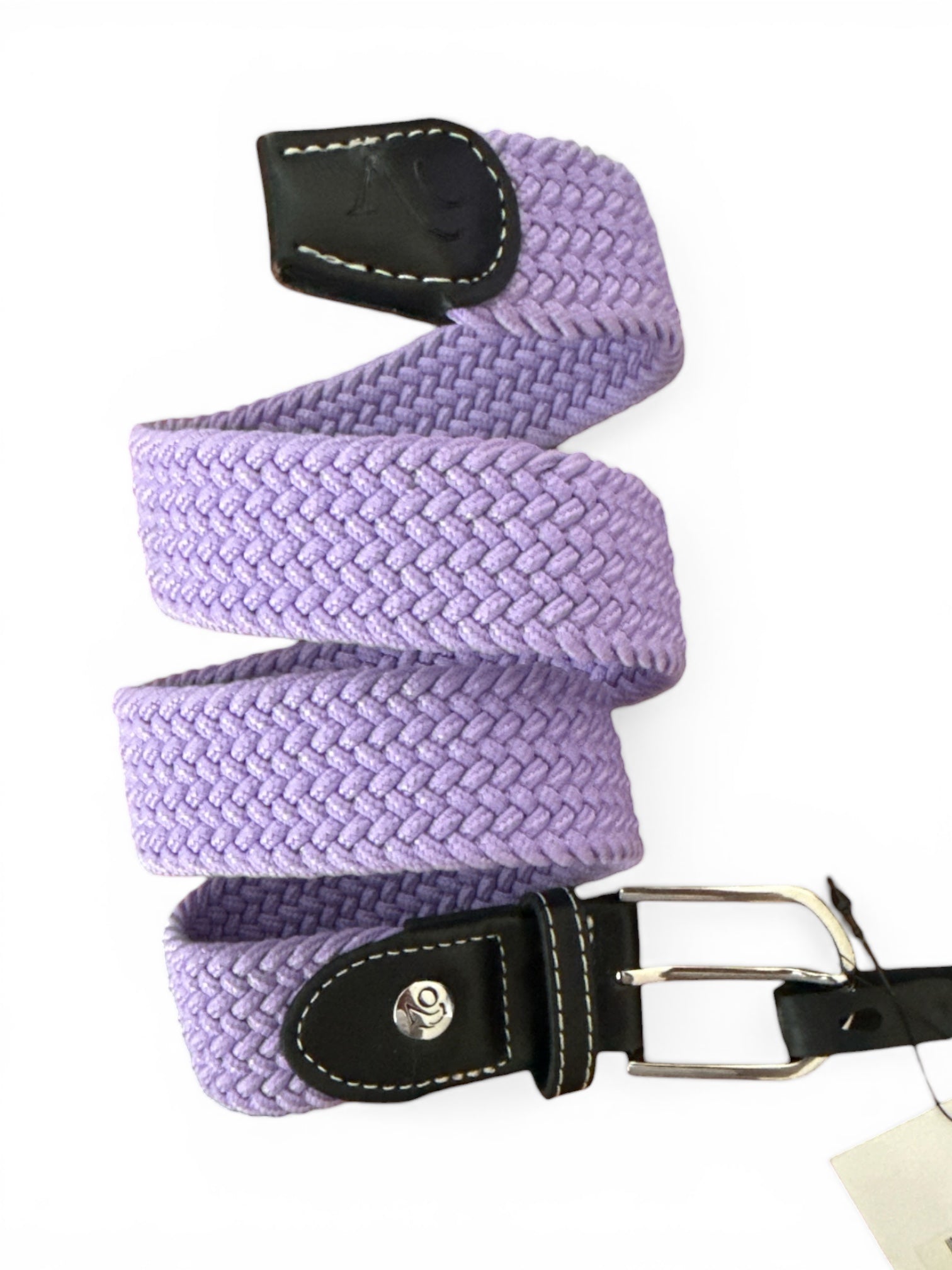 Ovation Women's Braided Stretch Belt - Lilac / Size XS (85 cm)  NEW