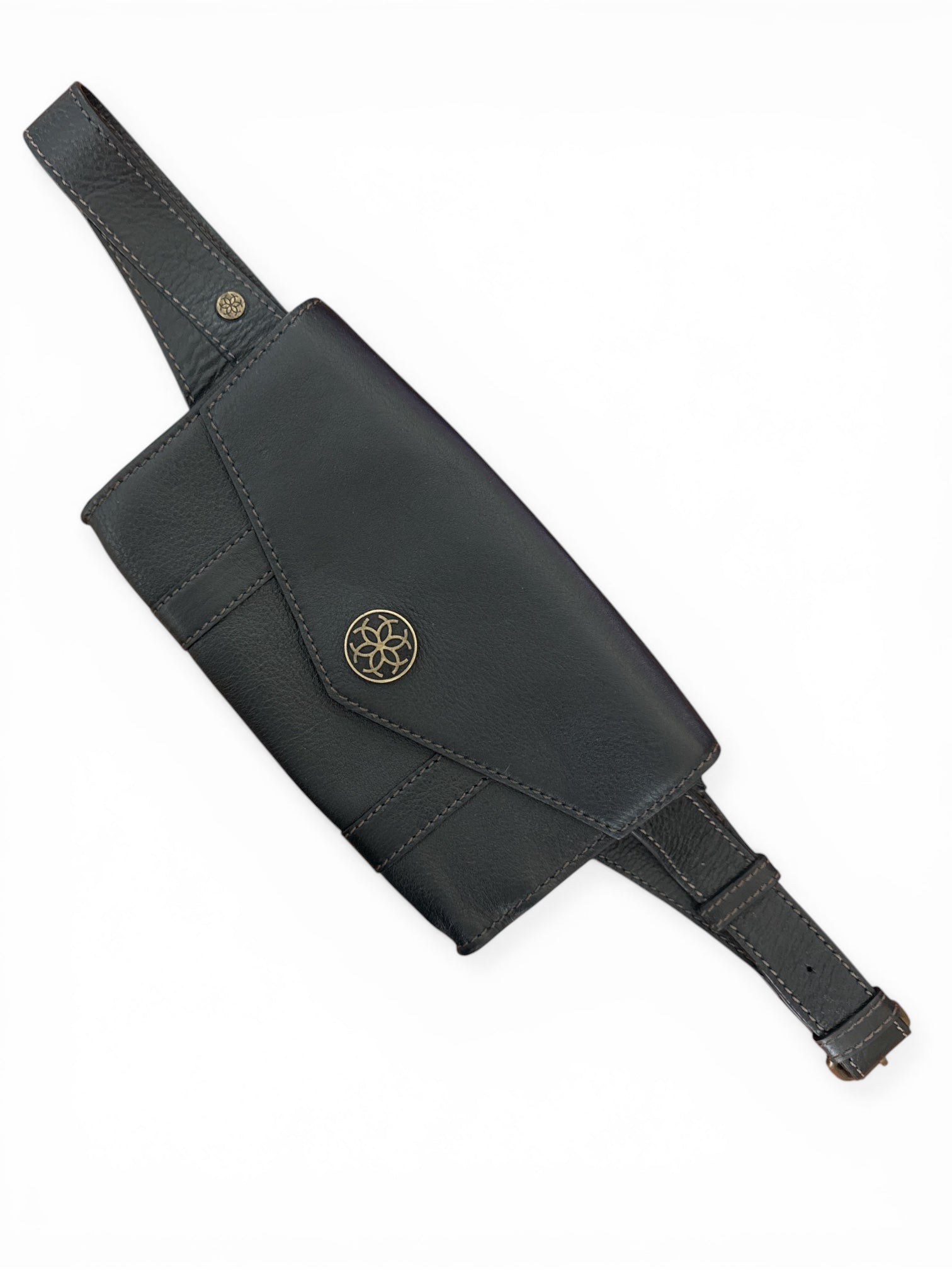 Urban Equestrian Belt Bag - Dark Brown Leather