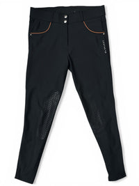 KL Select Gabrielle Knee Patch Breech - Black / Size US 30 R