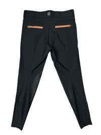 KL Select Gabrielle Knee Patch Breech - Black / Size US 30 R