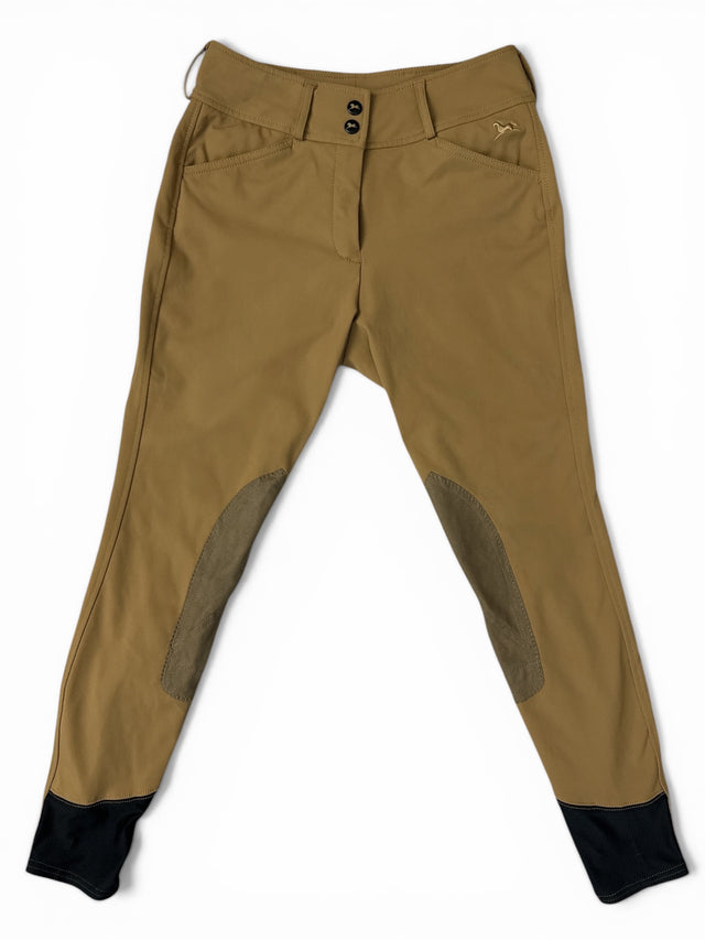RJ Classics Anna Mid Rise Knee Patch Breech - Dijon / Size US 26 R