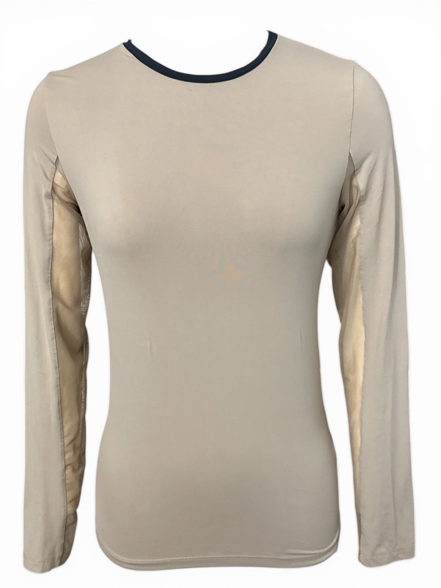 Tailored Sportsman Long Sleeve Crew Neck Sunshirt - Safari Tan / Size Small