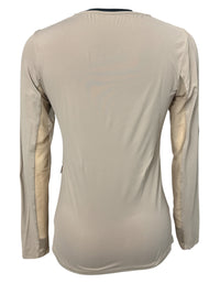 Tailored Sportsman Long Sleeve Crew Neck Sunshirt - Safari Tan / Size Small