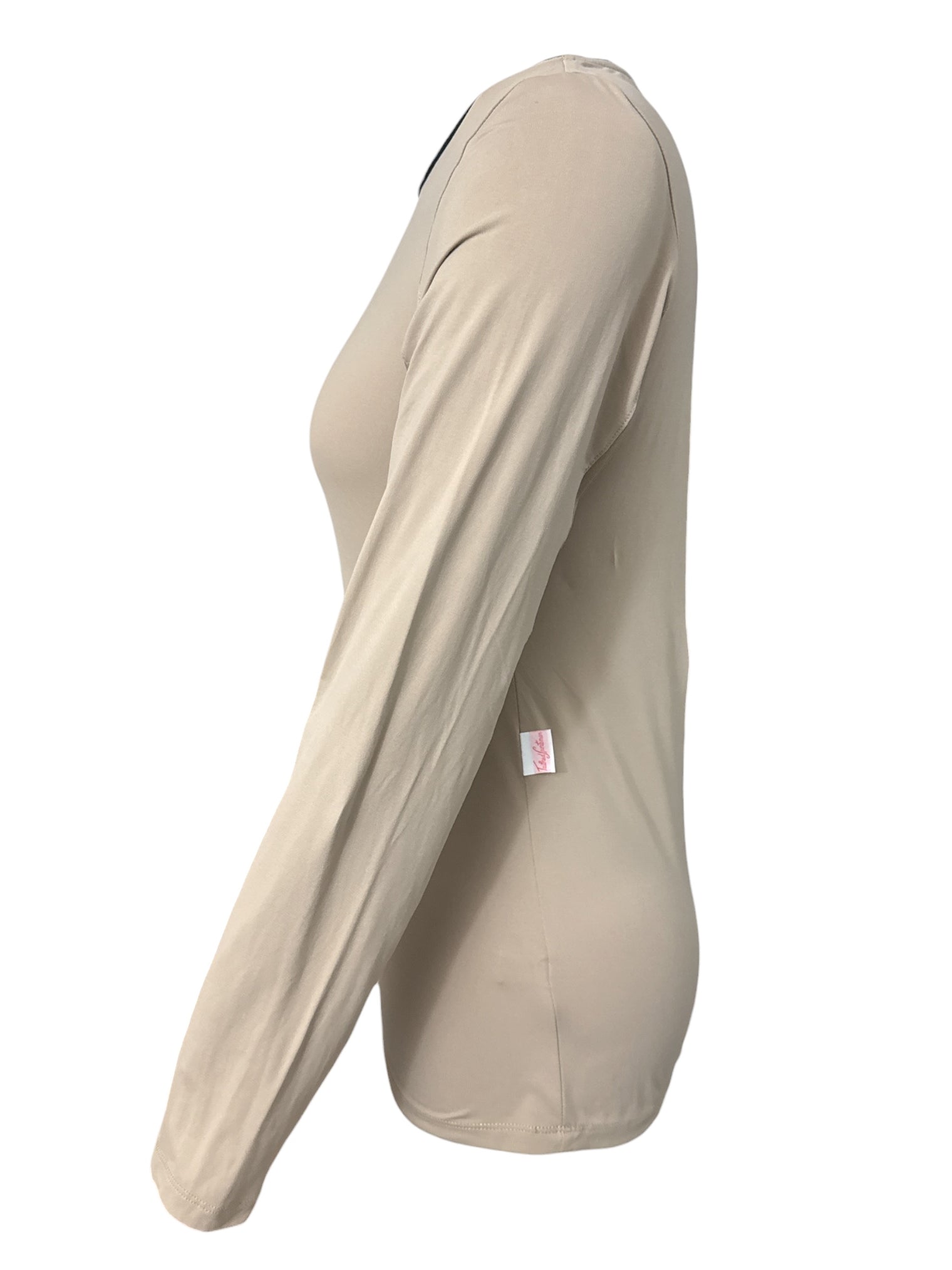 Tailored Sportsman Long Sleeve Crew Neck Sunshirt - Safari Tan / Size Small