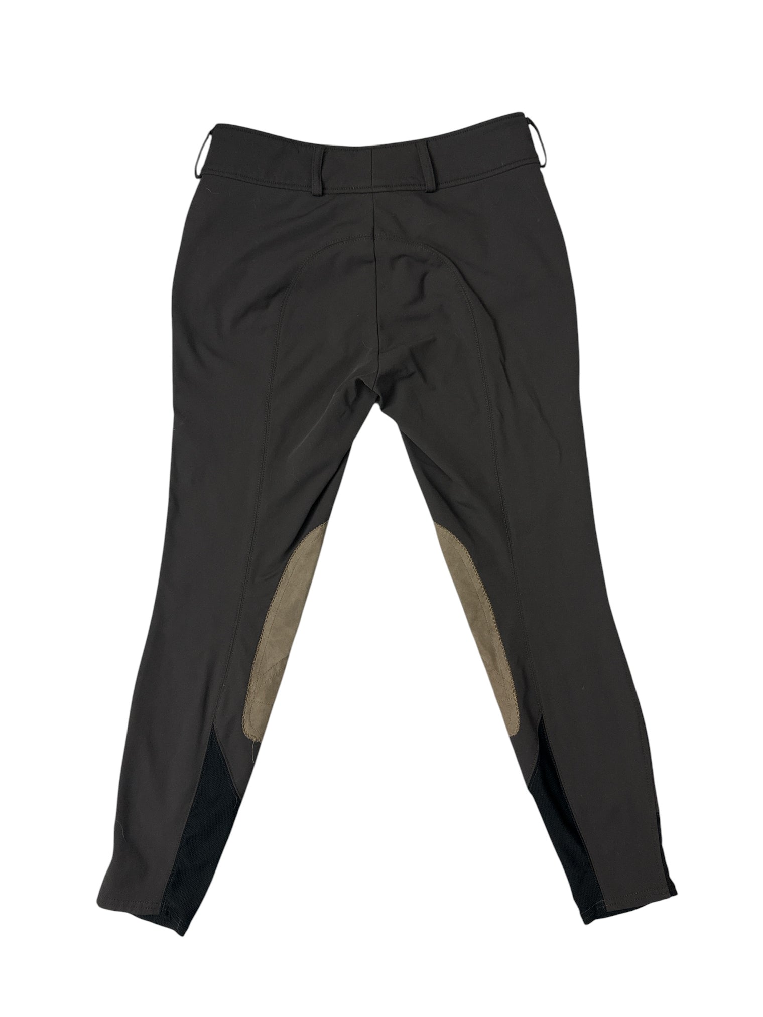 RJ Classics Anna Mid Rise Knee Patch Breech - Brown / Size US 26 R
