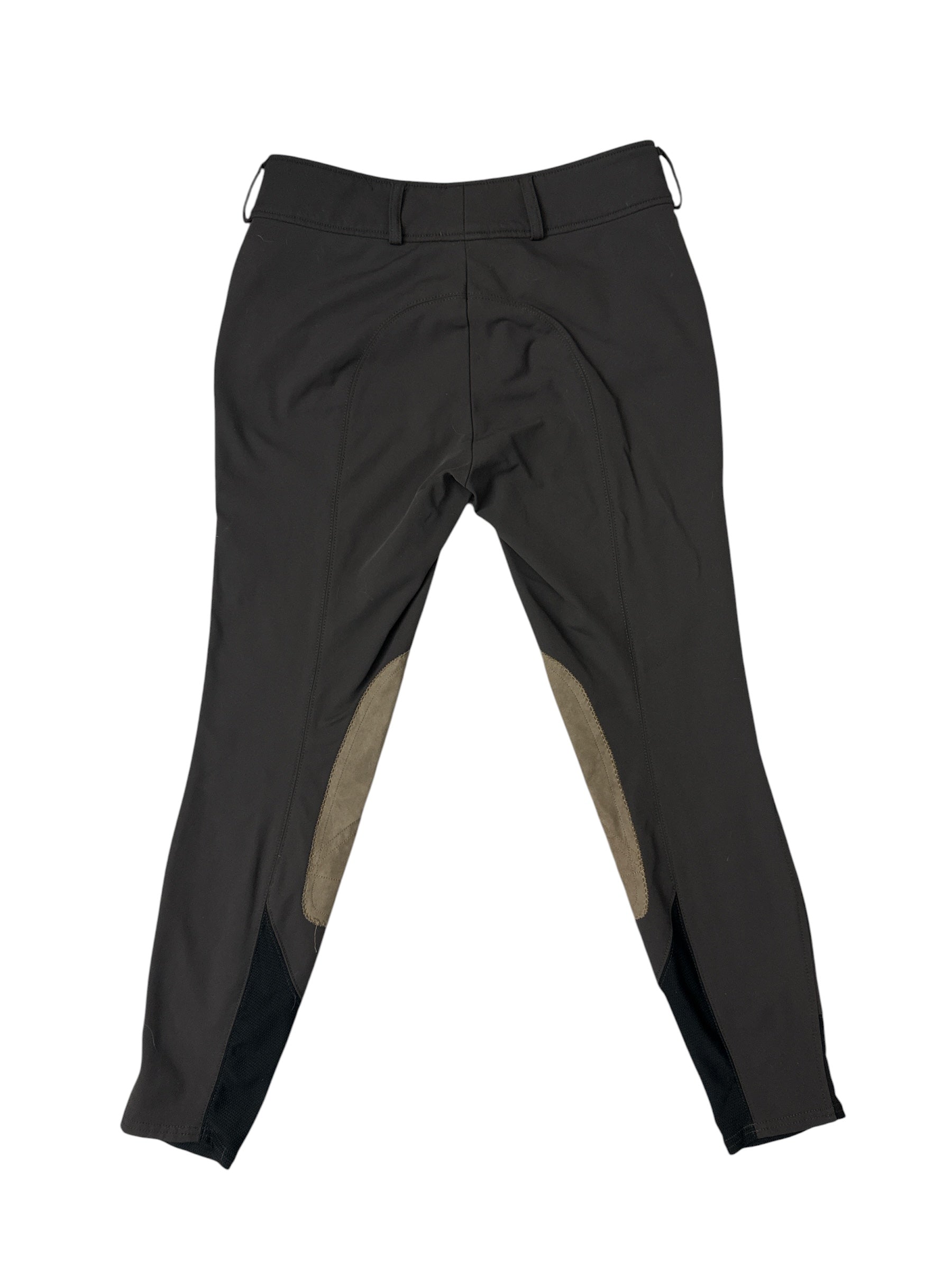 RJ Classics Anna Mid Rise Knee Patch Breech - Brown / Size US 26 R