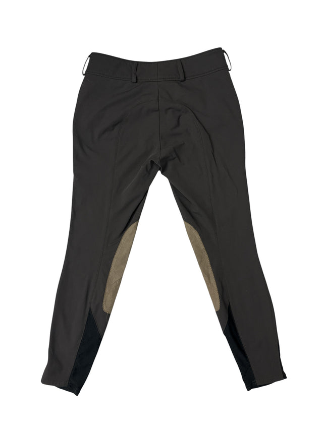 RJ Classics Anna Mid Rise Knee Patch Breech - Brown / Size US 26 R