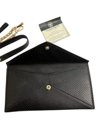 Tucker Tweed Equestrian TCor De Star Clutch - Black Lizard  NEW