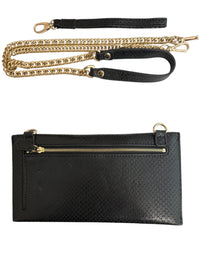 Tucker Tweed Equestrian TCor De Star Clutch - Black Lizard  NEW