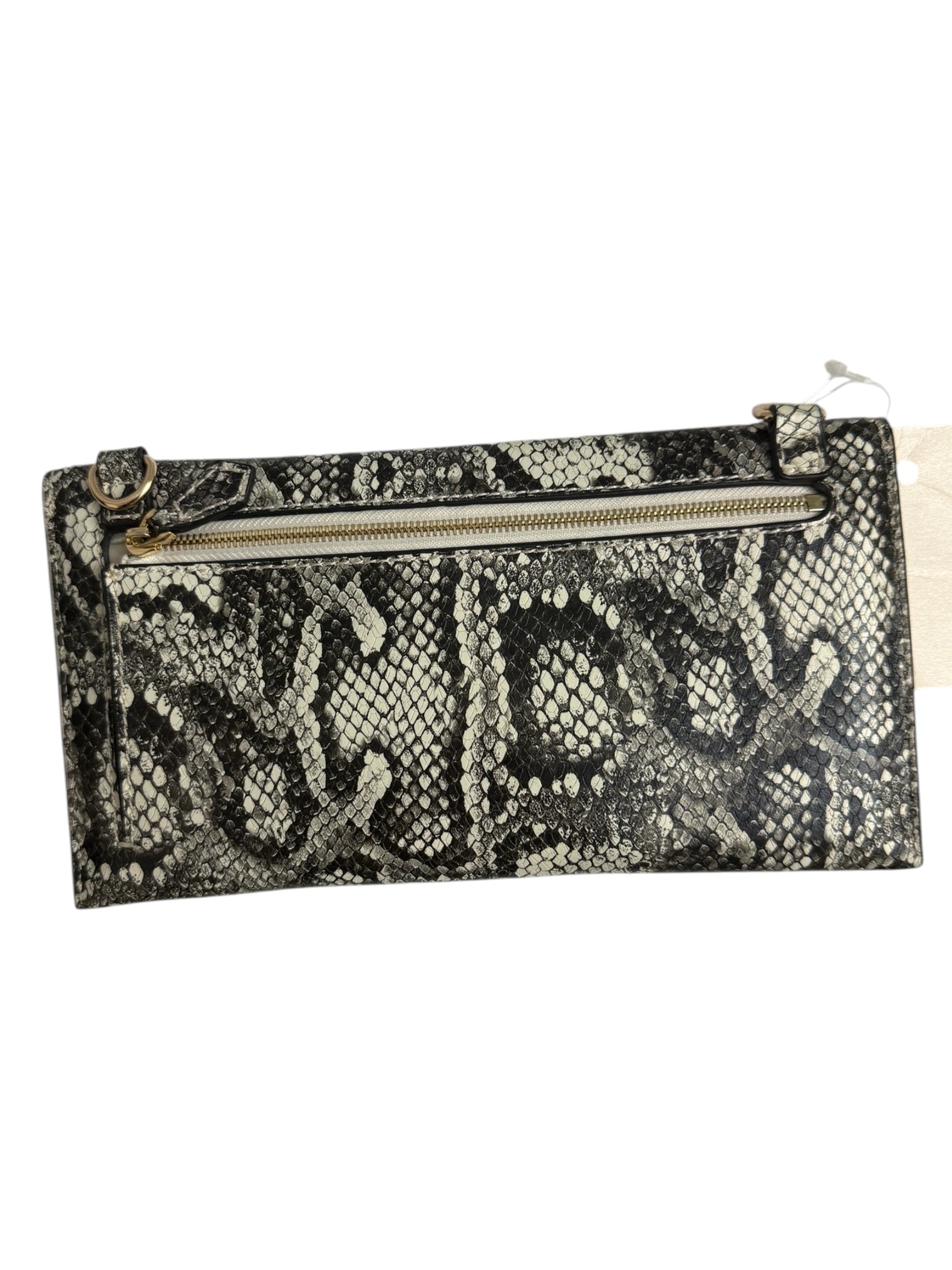 Tucker Tweed Equestrian TCor De Star Clutch - Black & White Snakeskin  NEW